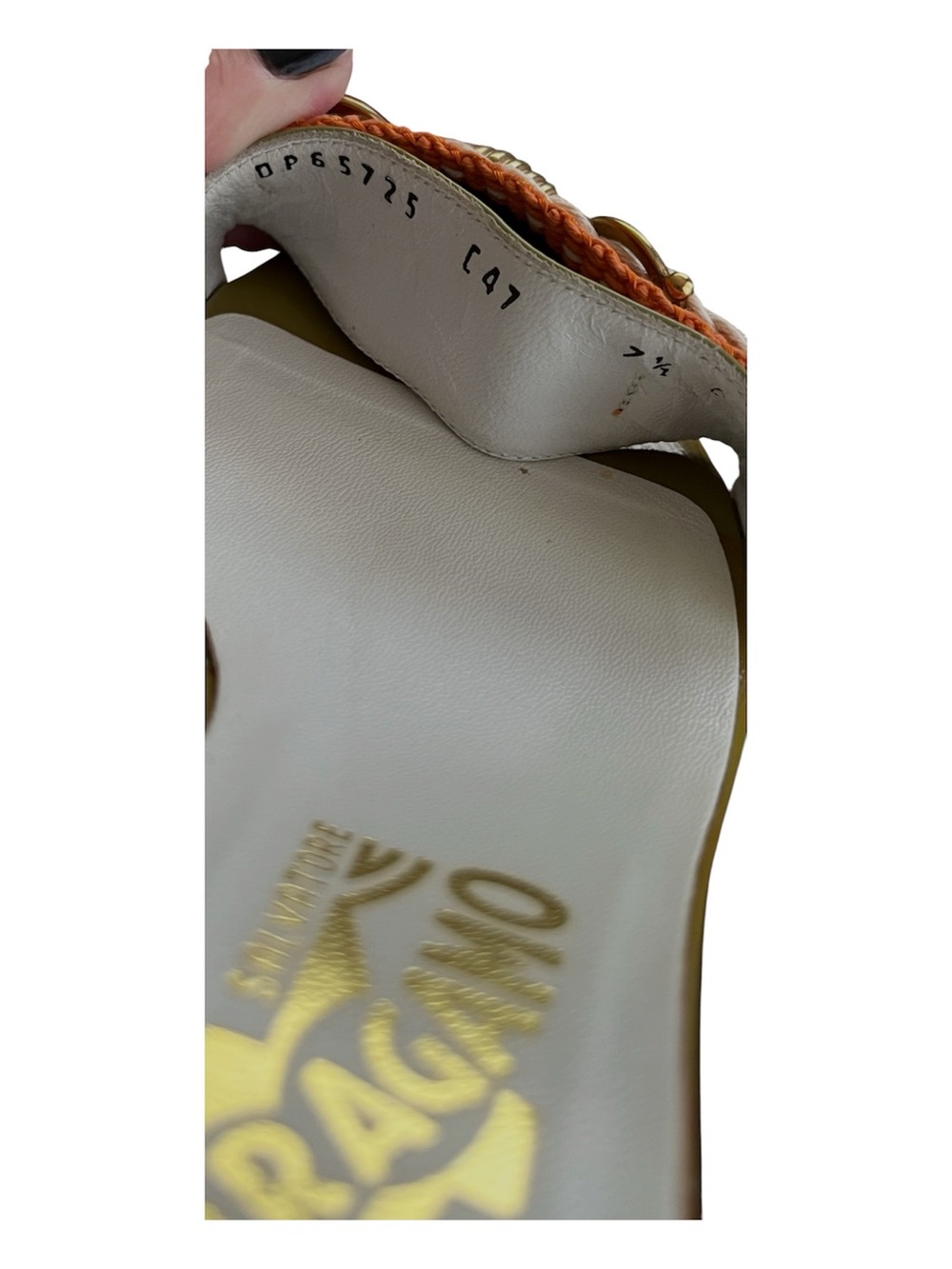 FINAL SALE - Authentic Vintage Ferragamo slip on sandals - Picture 7 of 9